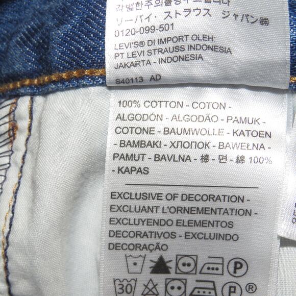 Levi’s Premium Medium Wash Denim Relaxed Straight Leg Dad Jeans - Picture 14 of 15